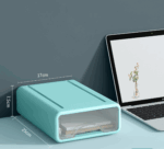 Office home desktop cosmetics stationery transparent storage box drawer type sundries storage box - Image 7