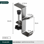 Portable student backpack hook, office desk mobile headphone hook, table side umbrella hook Hook storage - Image 6